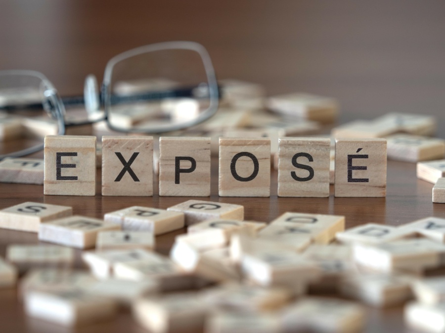 Würfel mit Aufschrift Exposé